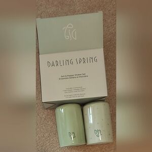 Darling Spring Salt and Pepper Shaker Set spring green